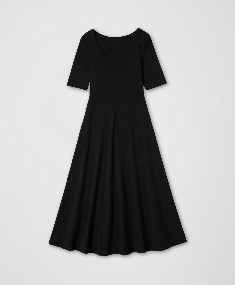 clearance fit & flare signature scoop dress