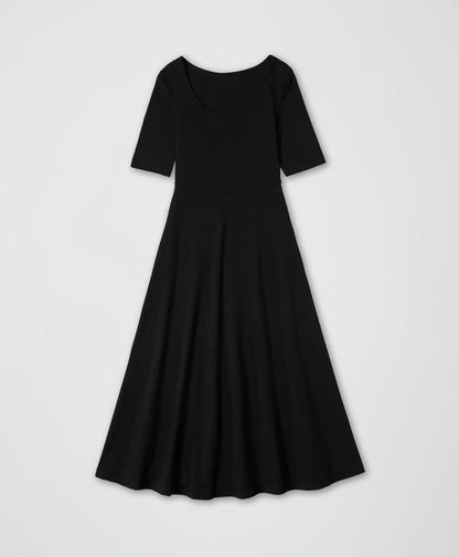 clearance fit & flare signature scoop dress