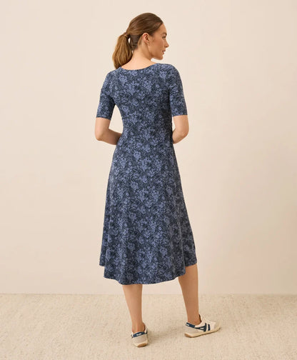 clearance fit & flare signature scoop dress