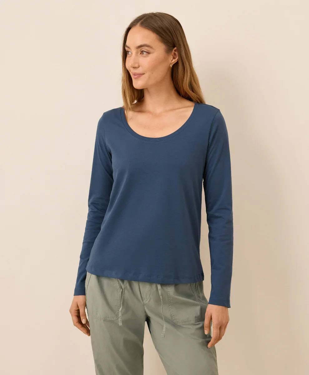 clearance softspun long sleeve scoop neck tee