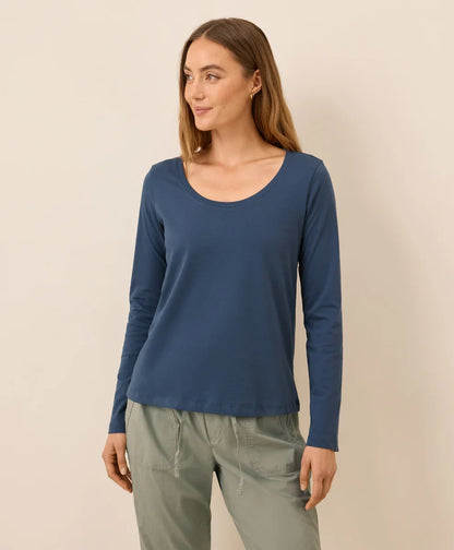 clearance softspun long sleeve scoop neck tee