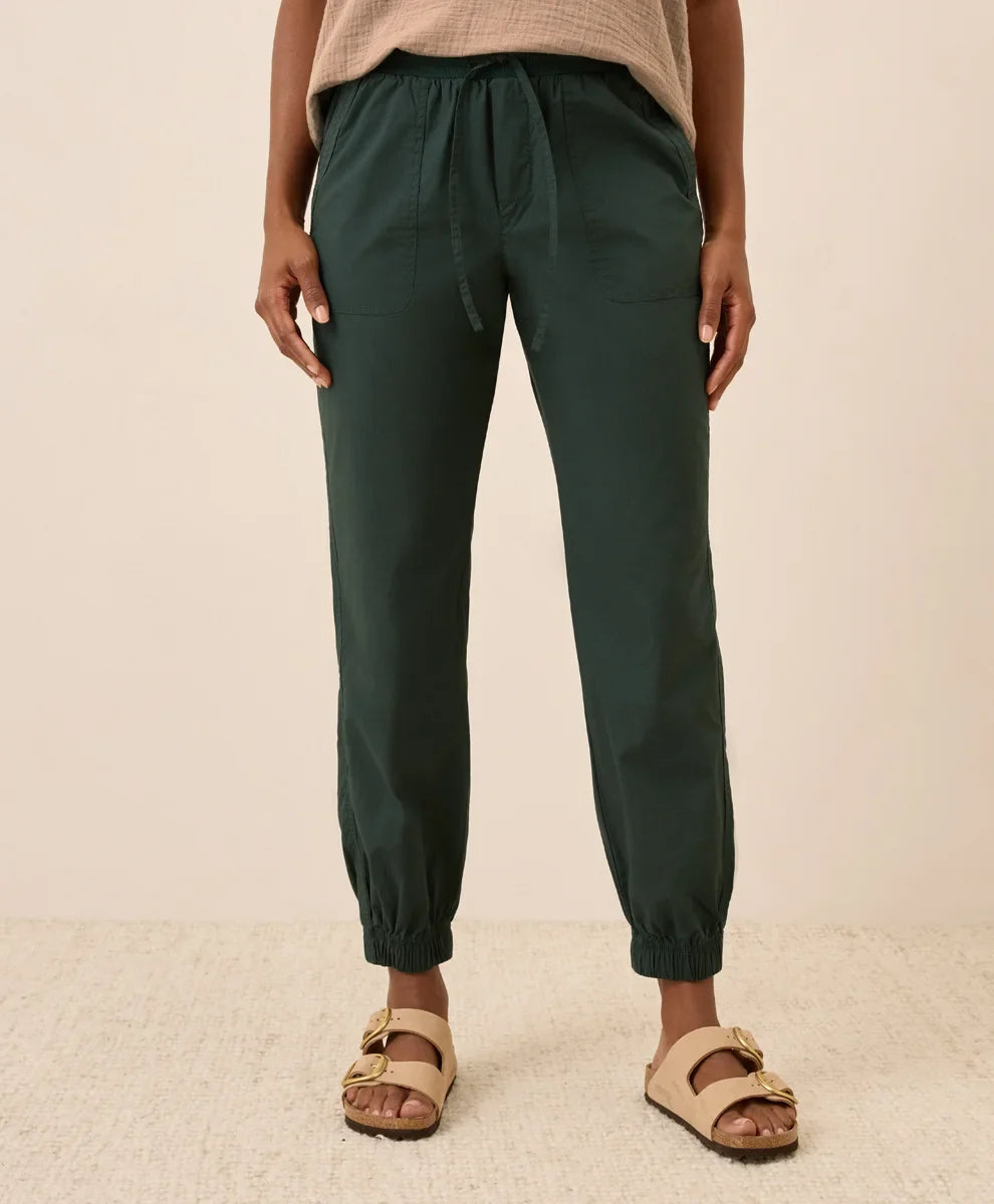clearance stretch poplin jogger