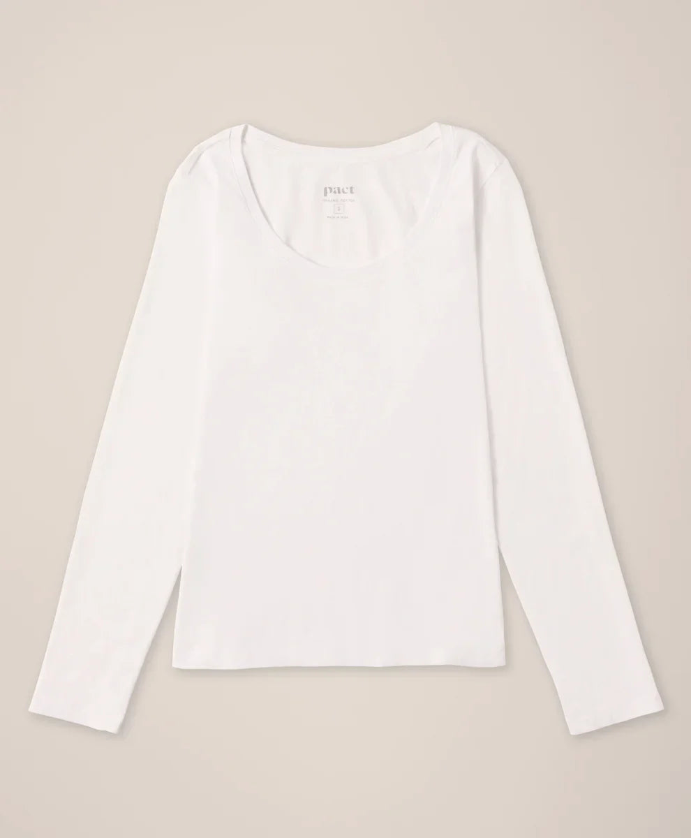 clearance softspun long sleeve scoop neck tee