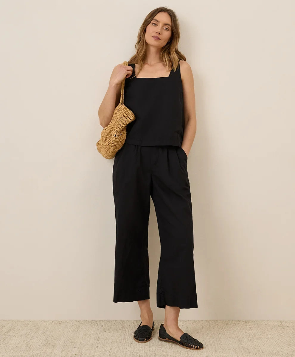 clearance canopy linen blend pleated trouser