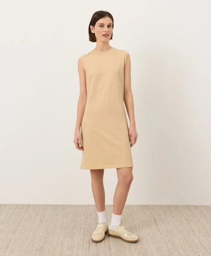 soft-slub essential easy muscle tee dress