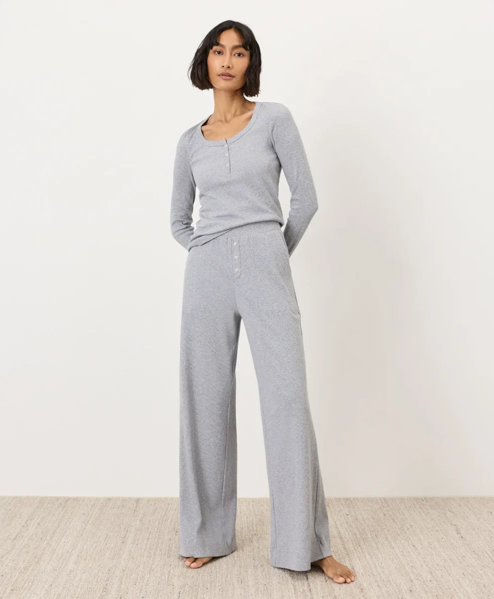 clearance dream rib wide leg lounge pant