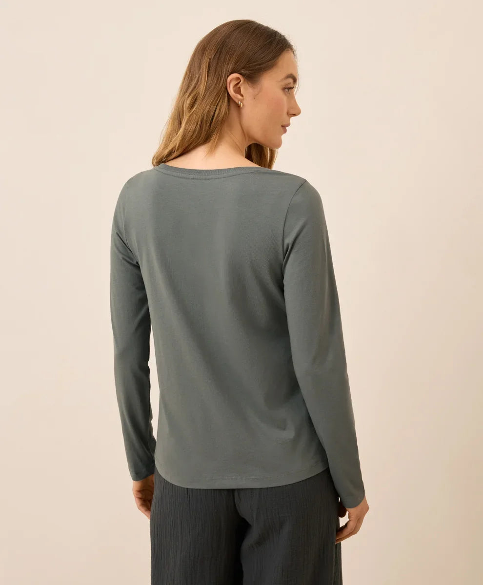 clearance softspun long sleeve scoop neck tee