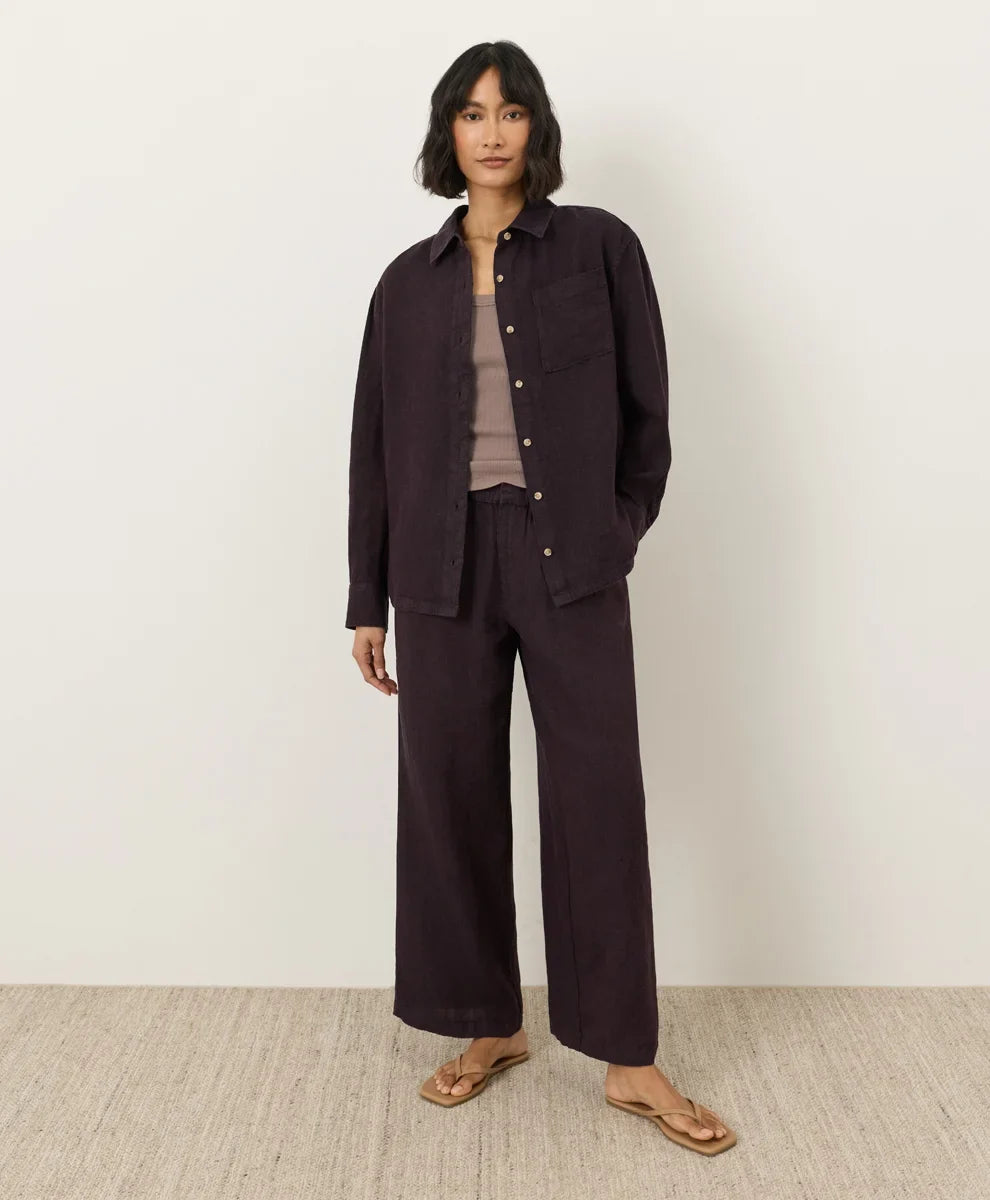 clearance linen relaxed shirt