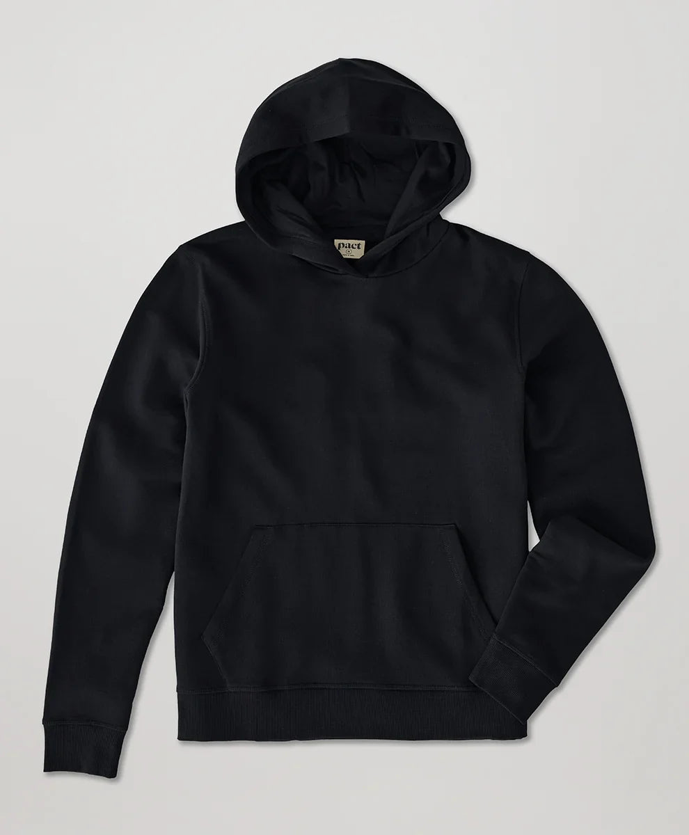 brushed fleece pullover hoodie