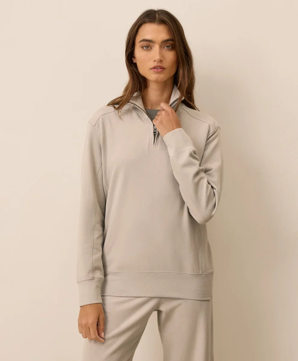 clearance cloudknit quarter zip