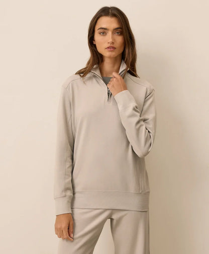 clearance cloudknit quarter zip