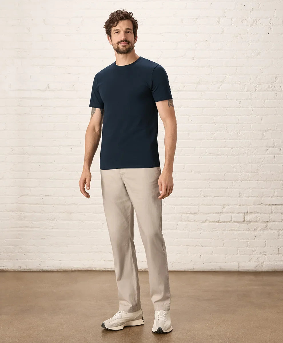 luxe essential slim fit crewneck tee