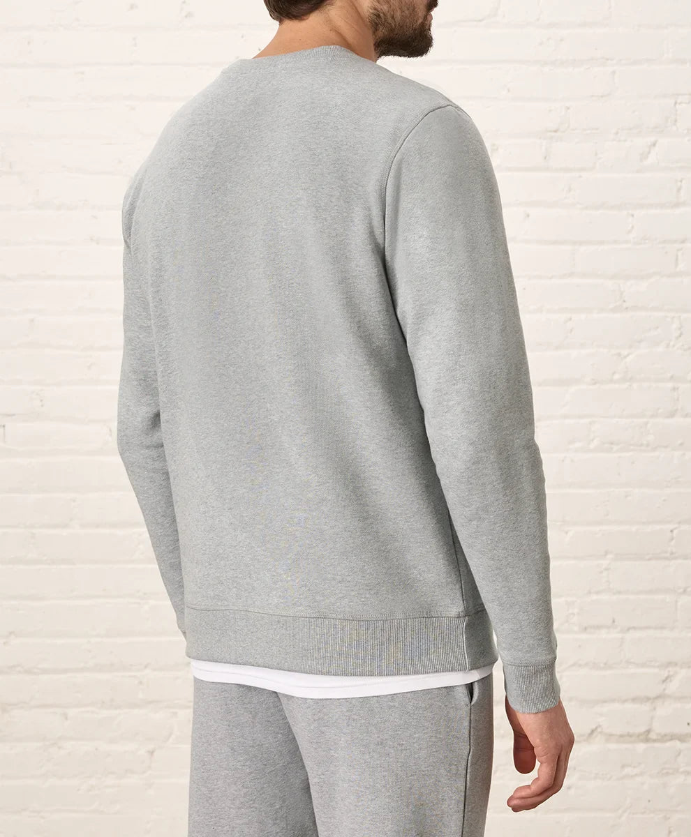 brushed fleece crew sweatshirt