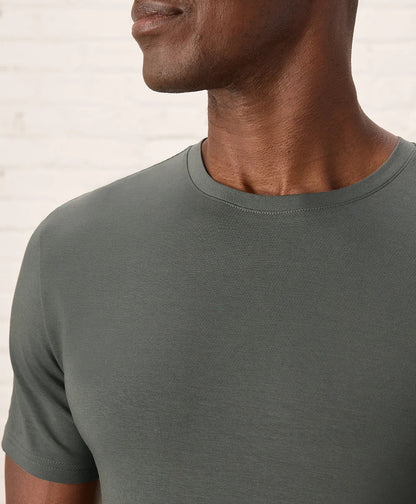 luxe essential slim fit crewneck tee