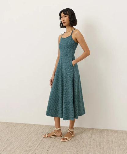 clearance fit & flare midi dress
