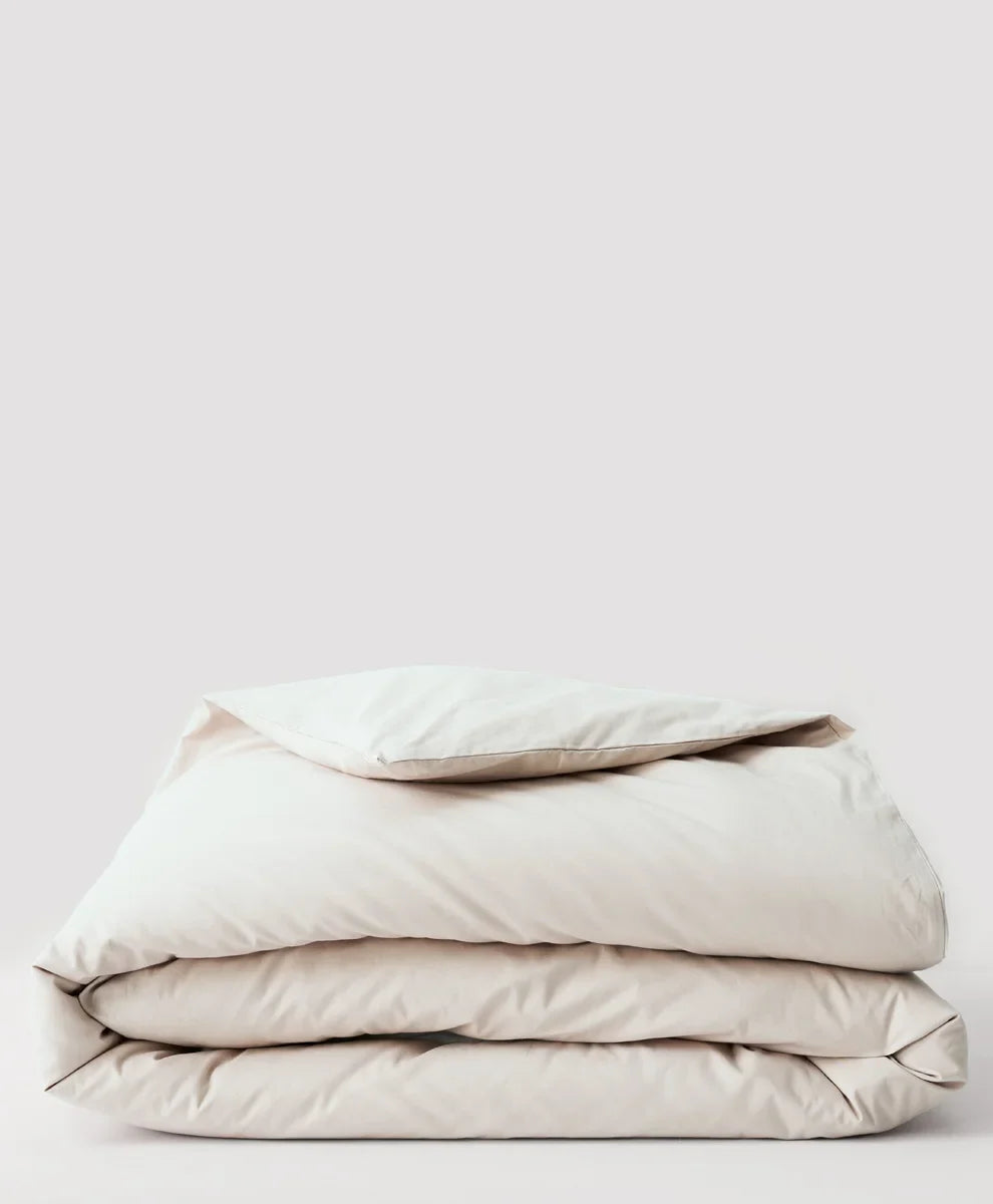 organic cool-air percale duvet cover