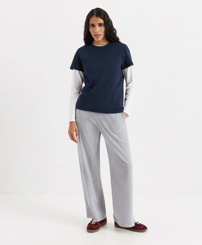 cloudknit wide leg pant