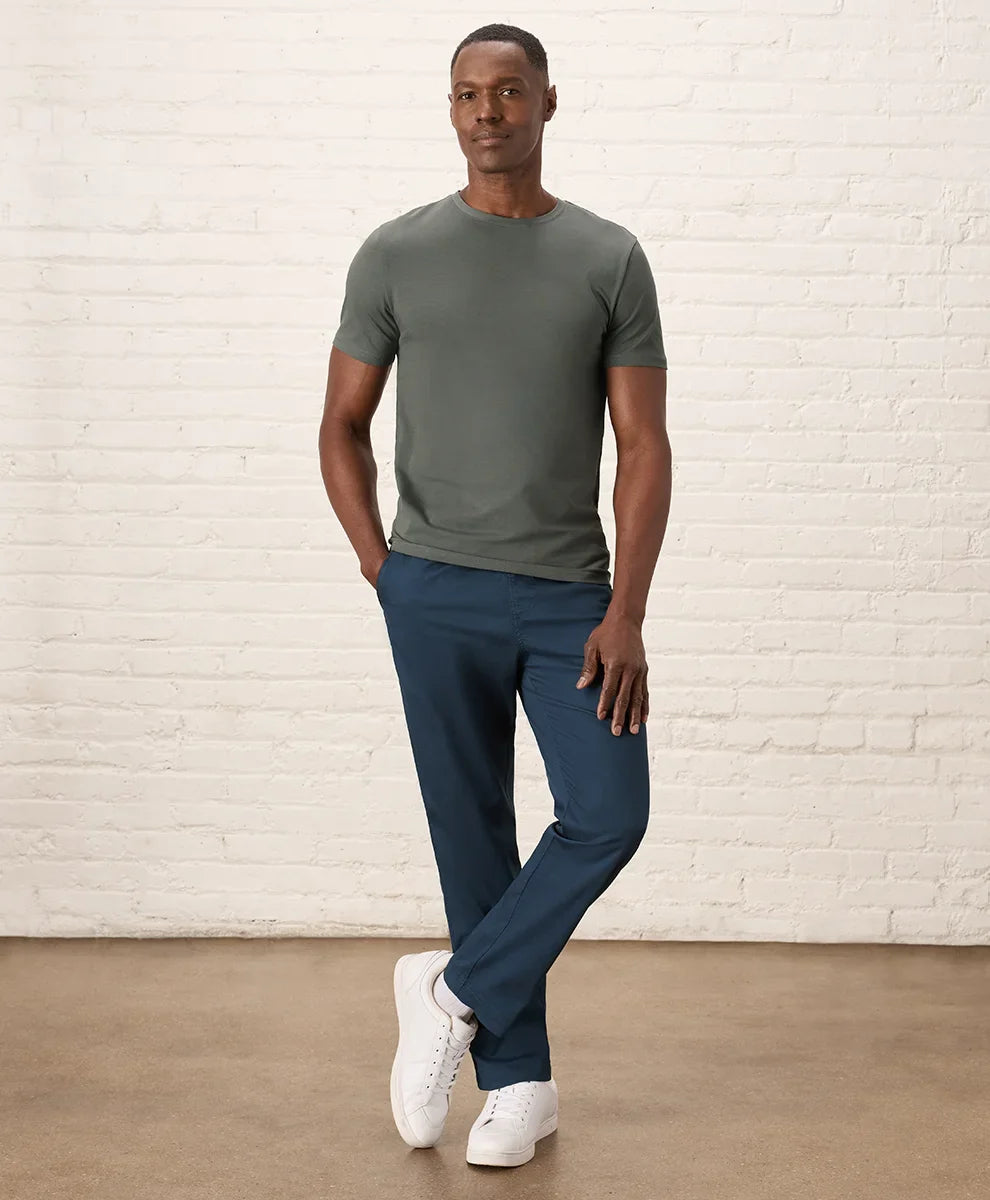 luxe essential slim fit crewneck tee