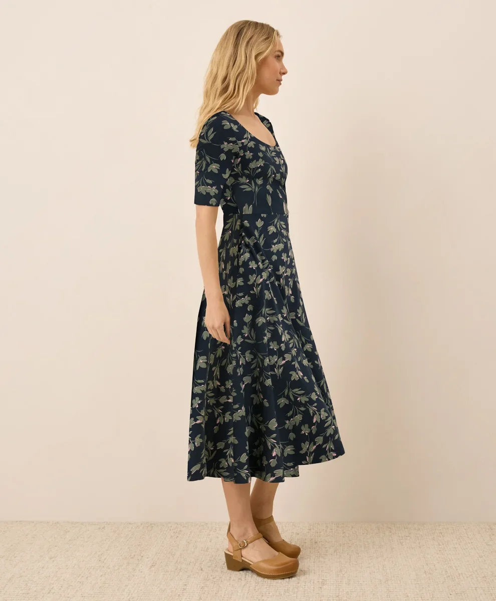 clearance fit & flare signature scoop dress