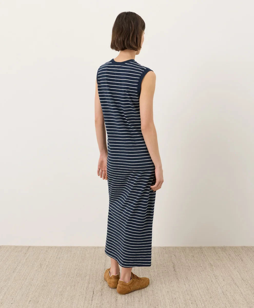 soft-slub essential easy muscle tee maxi dress