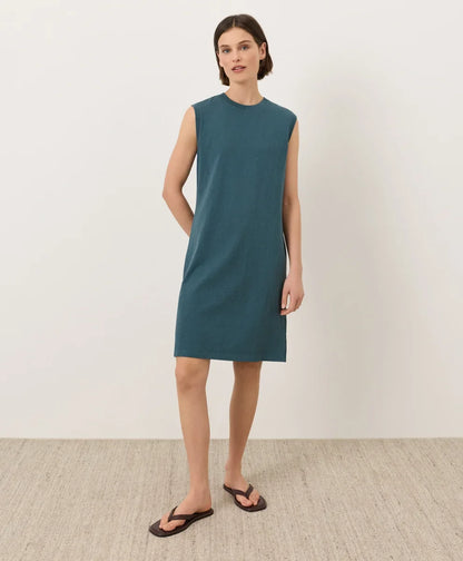 soft-slub essential easy muscle tee dress