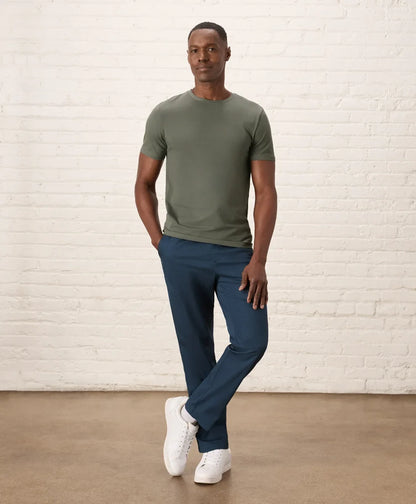 luxe essential slim fit crewneck tee