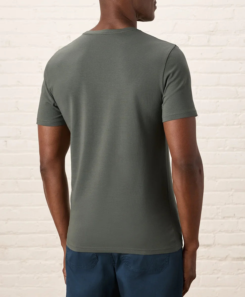 luxe essential slim fit crewneck tee