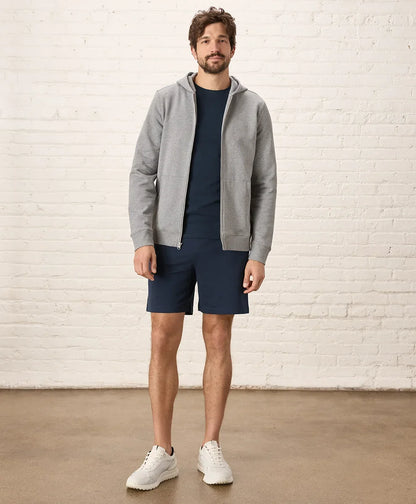 brushed fleece zip hoodie