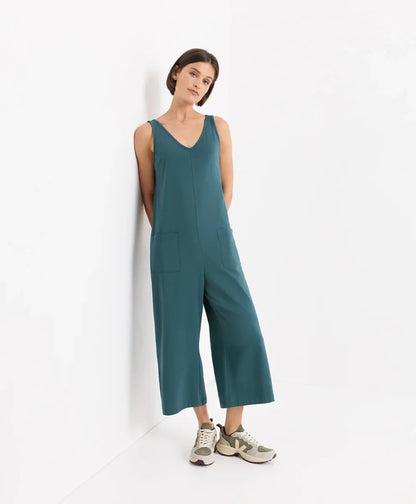 cool stretch cropped jumpsuit
